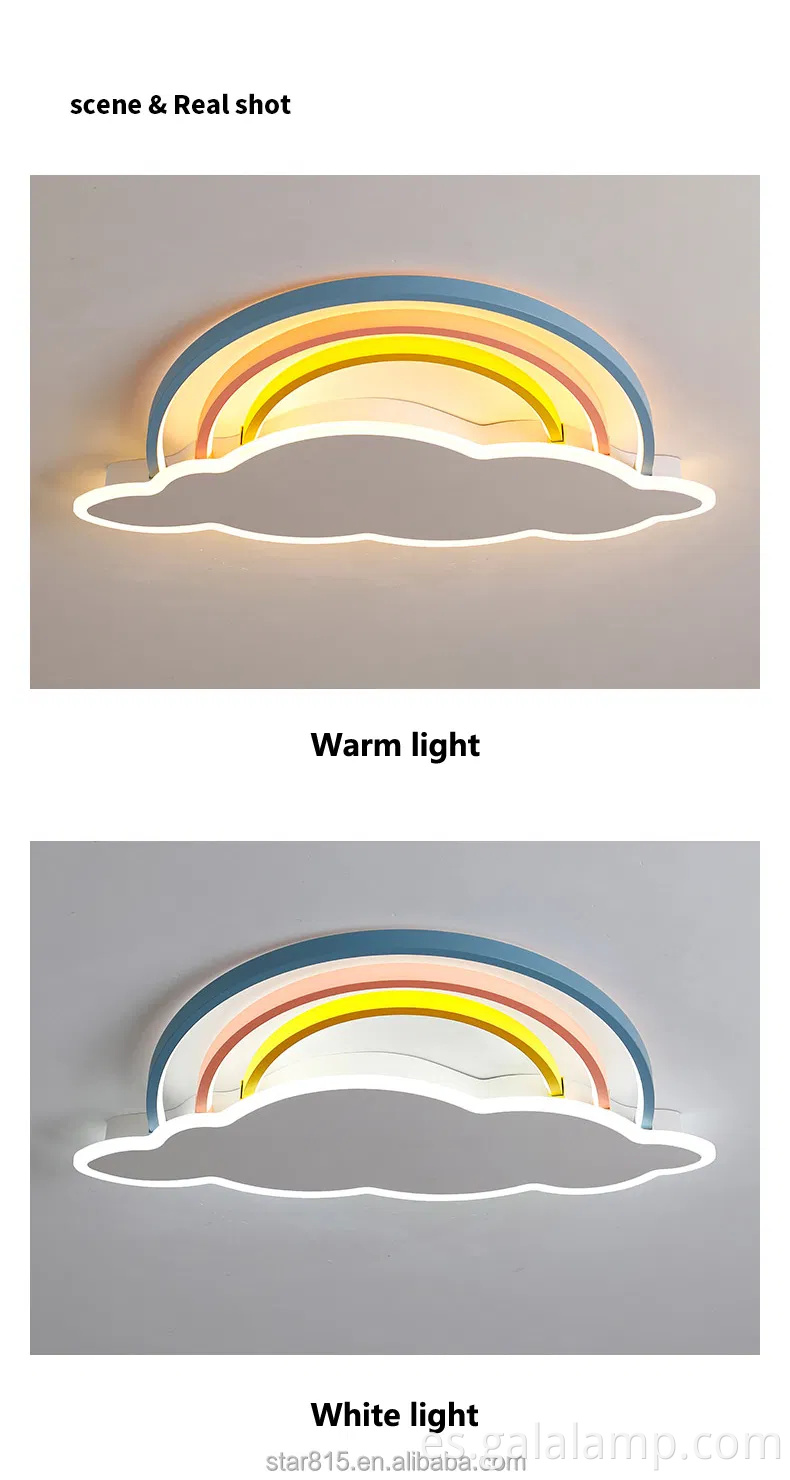 Luz de techo de dormitorio, creatividad moderna, habitación de la sala de iluminación inteligente